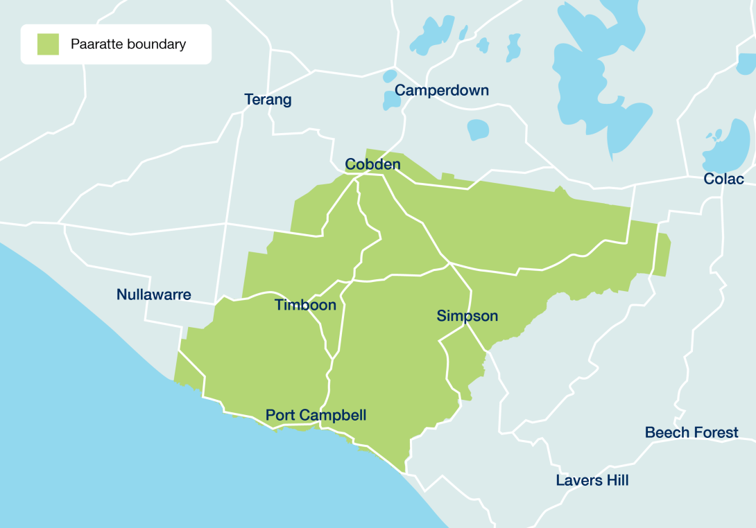 Map of Paaratte boundary